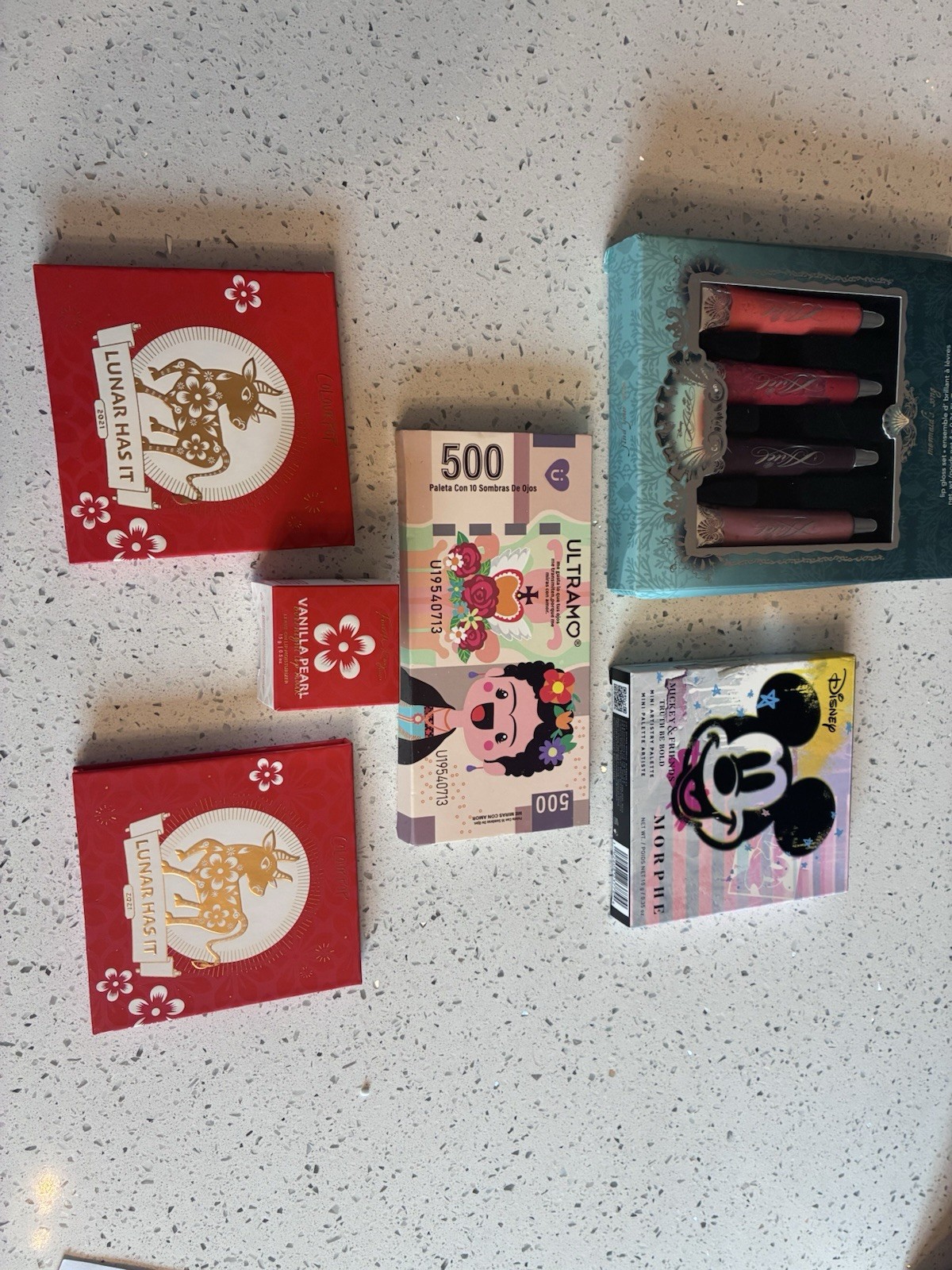 Assorted Full Size Makeup Lot Morphe Minnie Mouse Palettes & Overnight Lip Mask