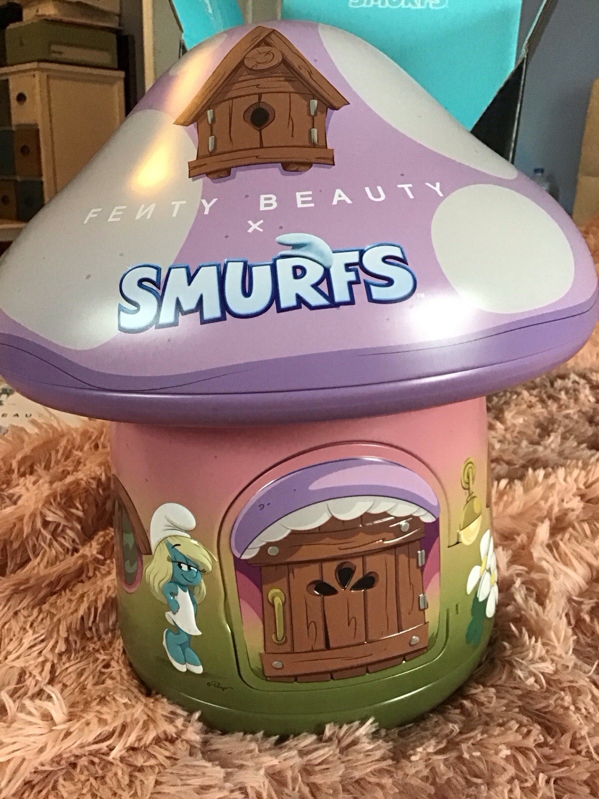 NEW LE FENTY BEAUTY SMURFETTE 10 Pcs Collection Tin House No Cancel No Return