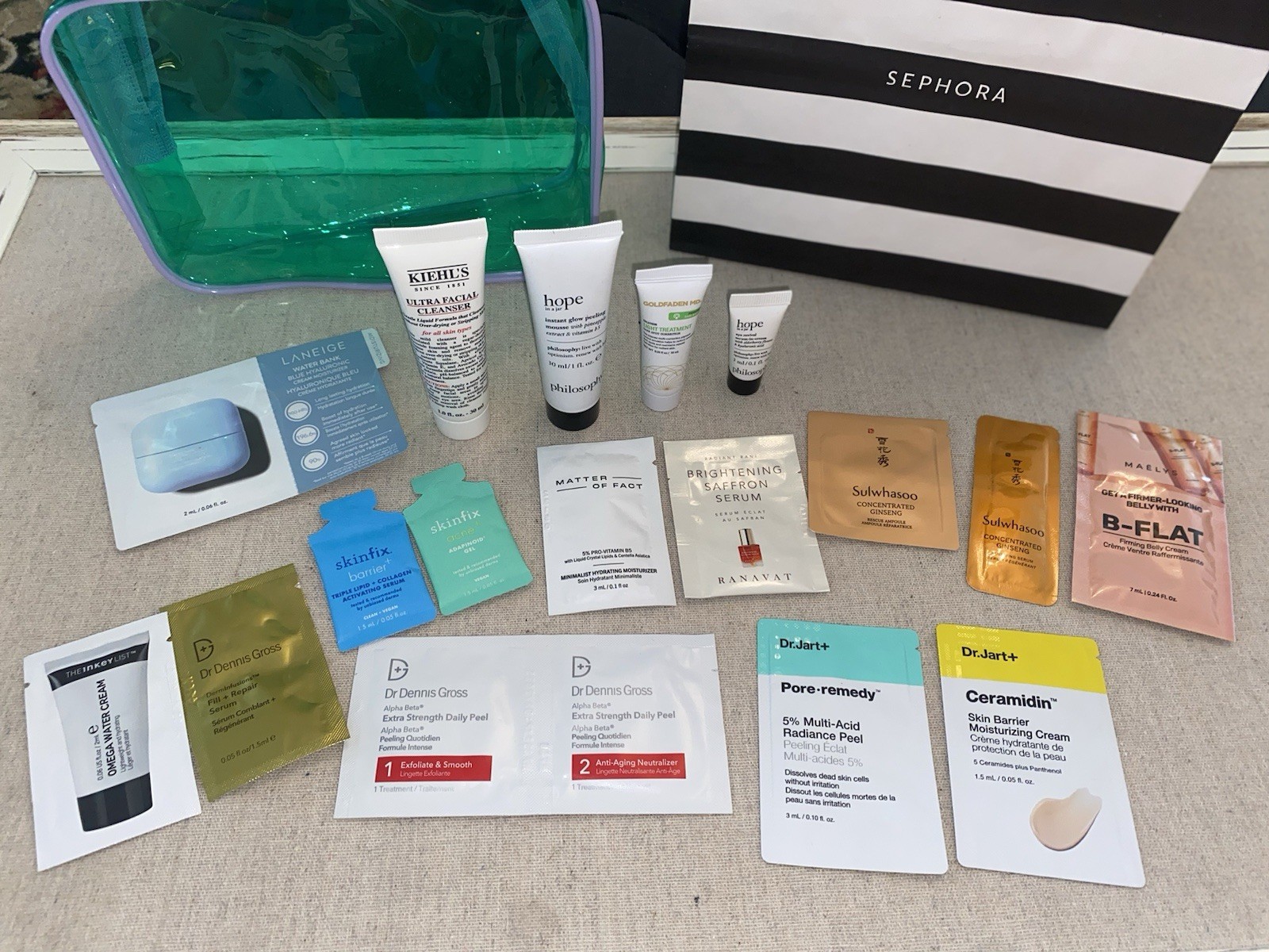 Beauty Makeup Skincare Lot Of 17 Full & Deluxe Sample Ulta Sephora + Bonus Bag