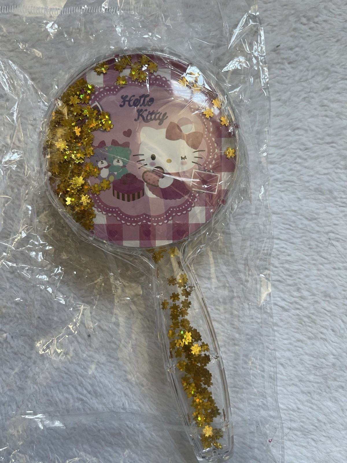 Hello Kitty Beauty lot! Crème shop blender, Bow, lip gloss, Hair Brush, lashes