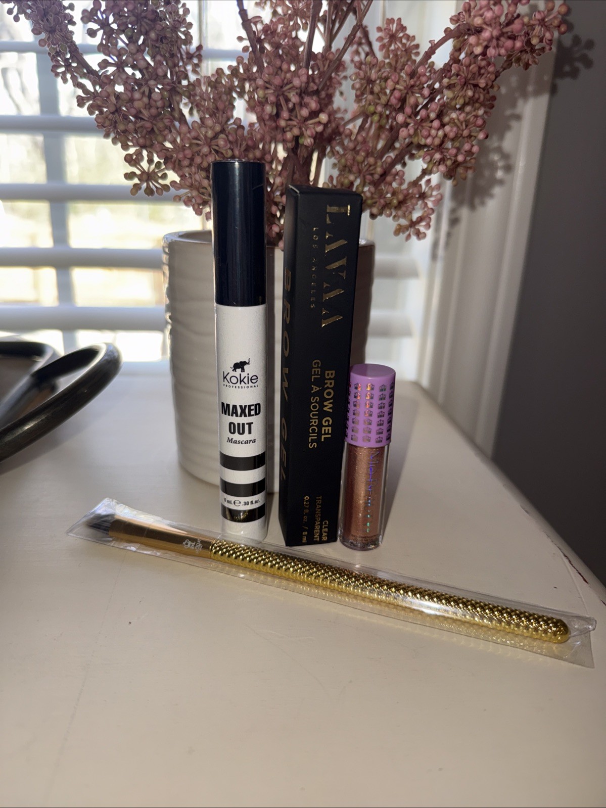 Kokie Mascara-LAVAA Brow Gel-Moda Brush-Mo Beauty Eye Makeup Lot. 4 Items!