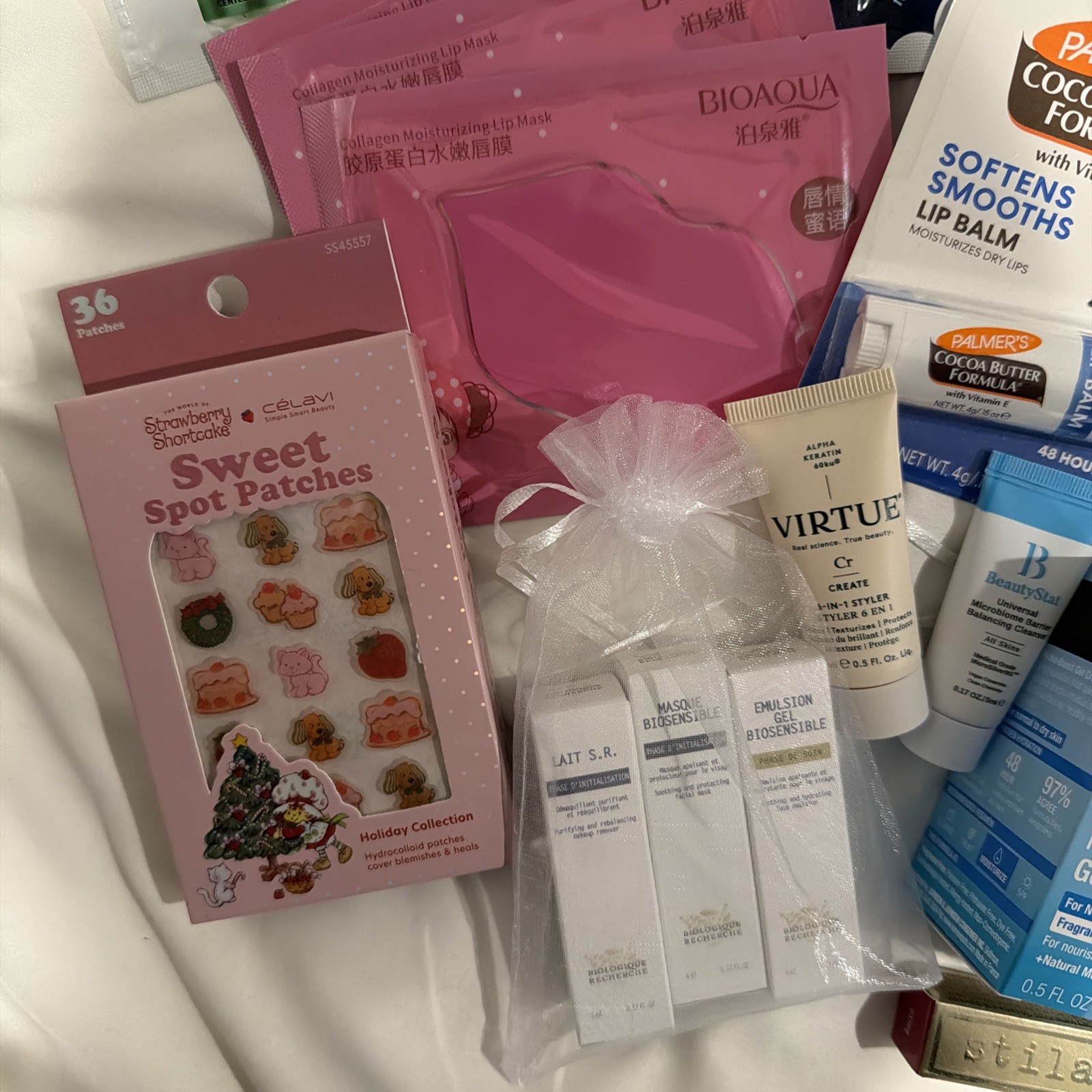 Mixed Skincare Makeup Lot Ulta Valentino drybar Hoola IGK Sample Full size Stila