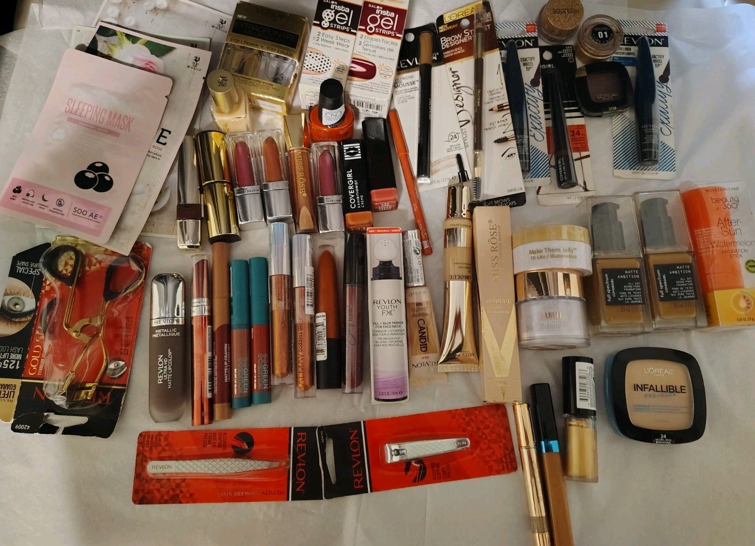 Premium Makeup Lot L’Oreal CoverGirl Revlon Candid Almay New