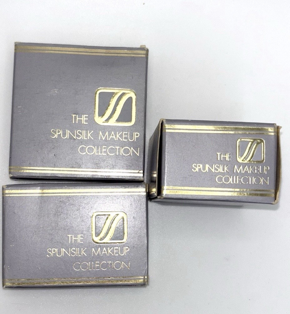 Vintage 1980 Avon Spunsilk Makeup Collection Eye Shadow Blush Foundation NOS NIB