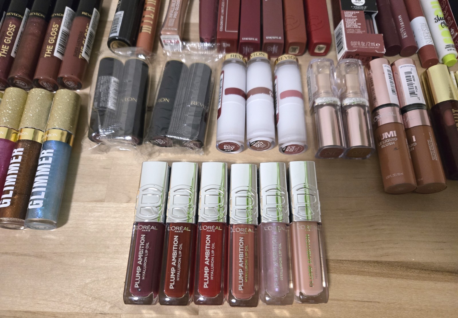 100 Pc Mixed Makeup Wholesale Lot – Revlon Elf Maybelline L’Oreal Milani Nyx