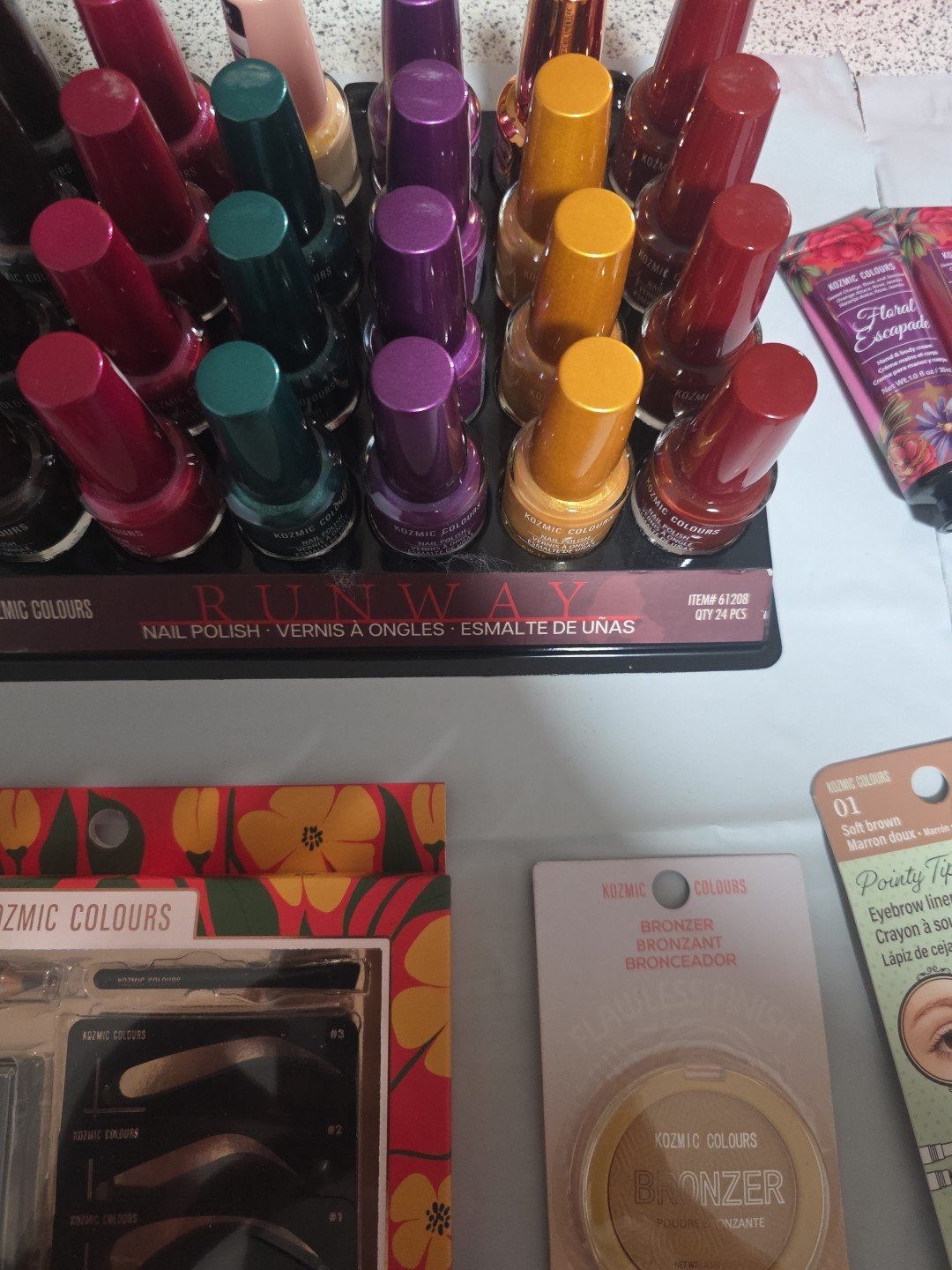 RANDOM BULK Wholesale Mixed Makeup Cosmetics 40 Pcs Lot Kozmic Colors Brand