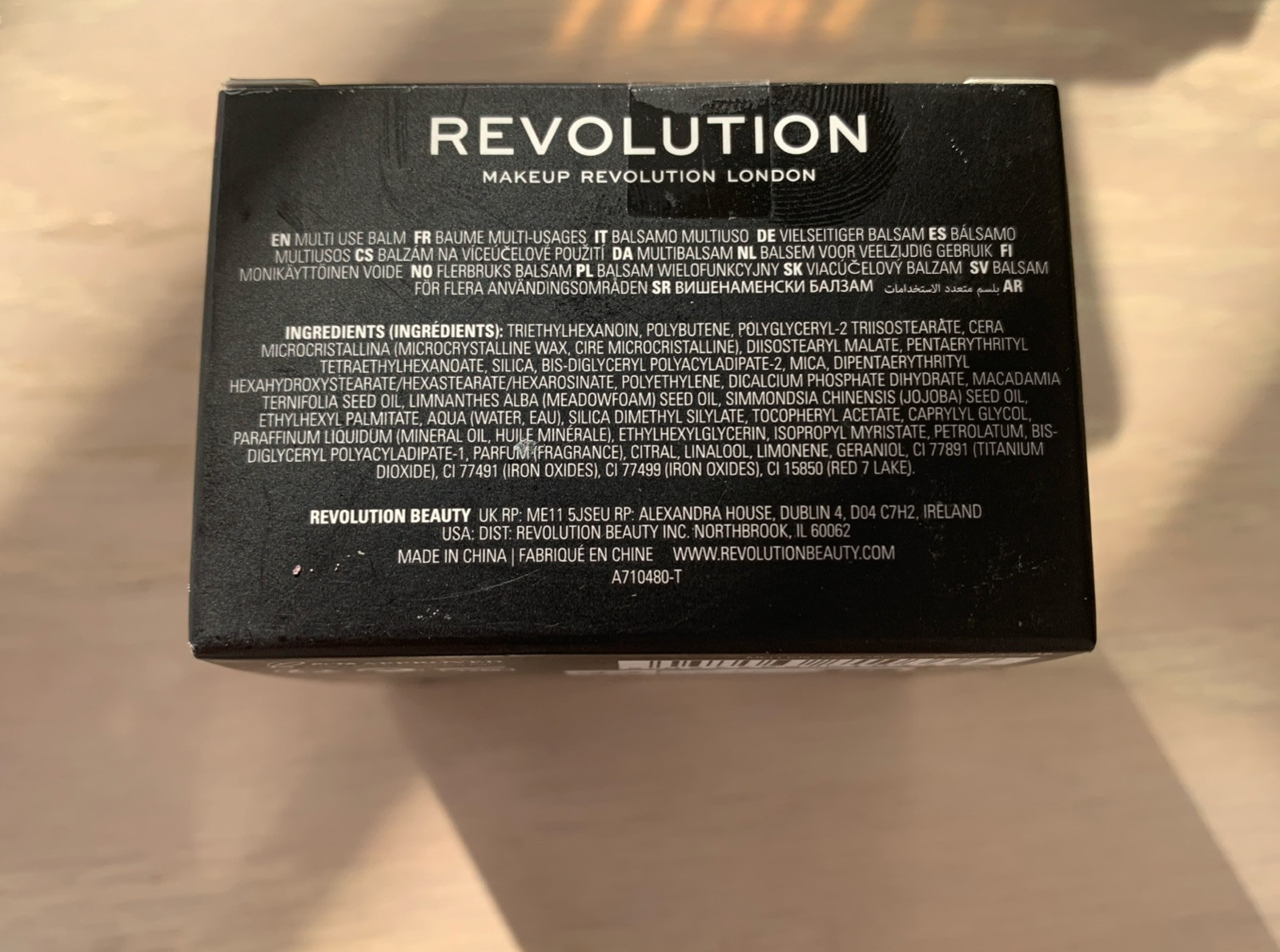 Makeup Revolution Balm Glow, Deep Plum Multi-Use Balm, 1.12 oz