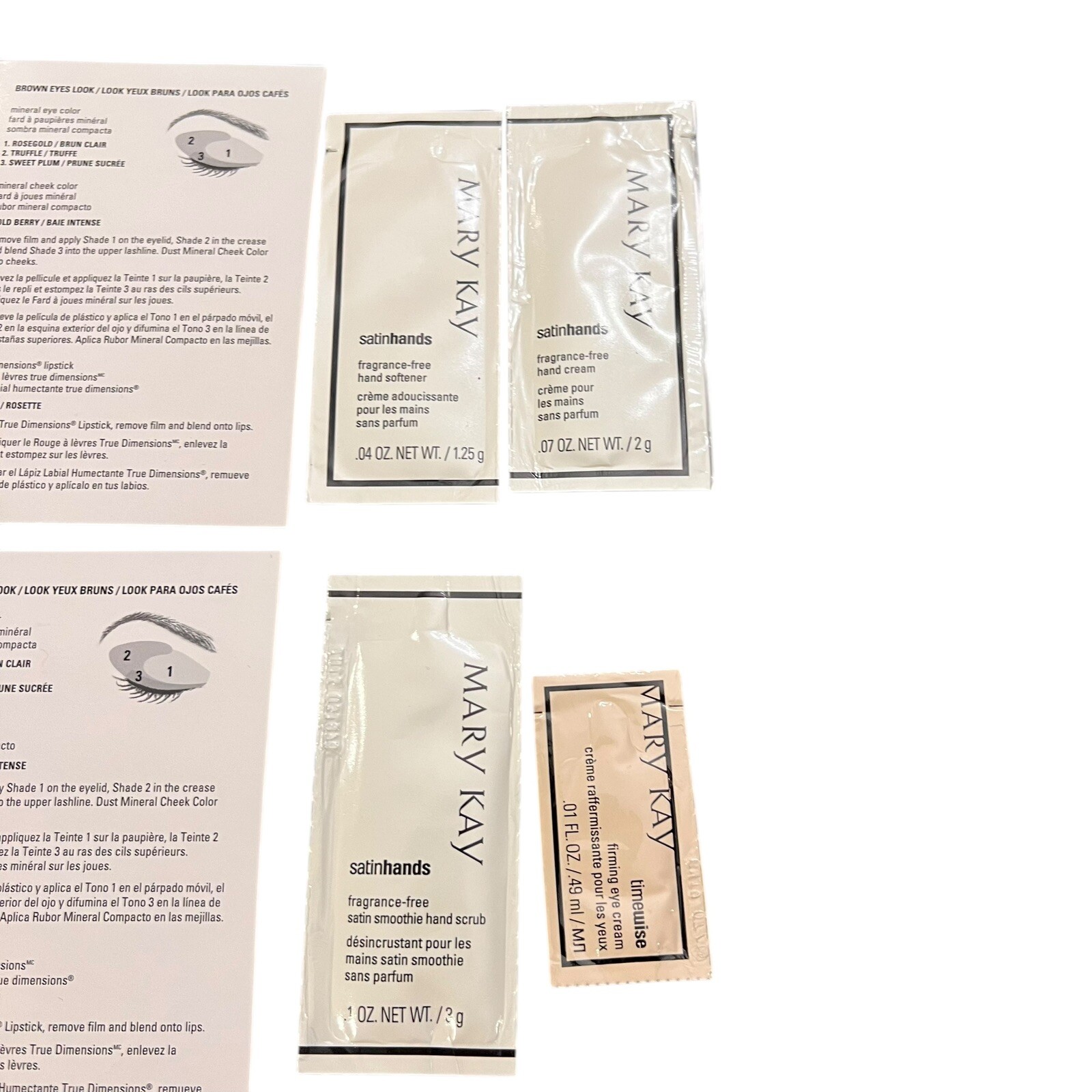 Mary Kay Lot Assorted Samples New & Discontinued Colors Single Use Travel #108