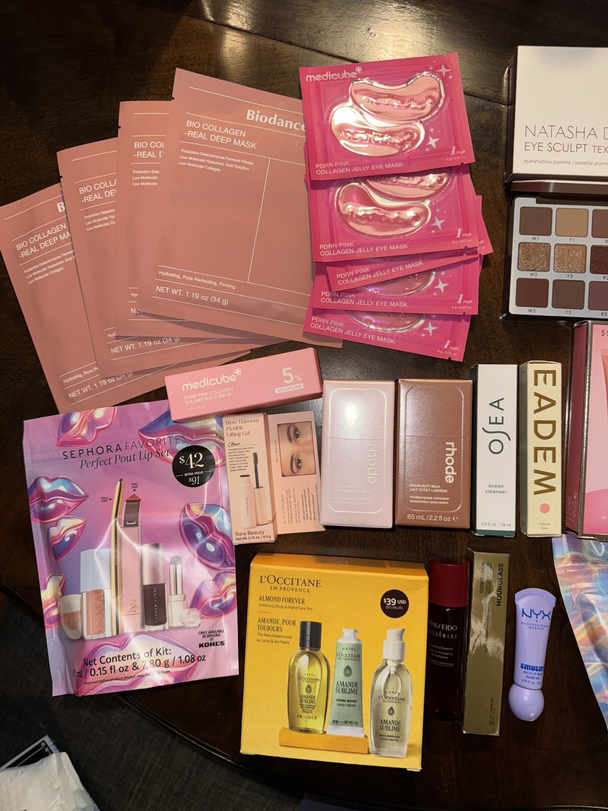 Huge Makeup & Skincare Bundle RHODE Natasha Palette Sephora Favorites Luxury Lot