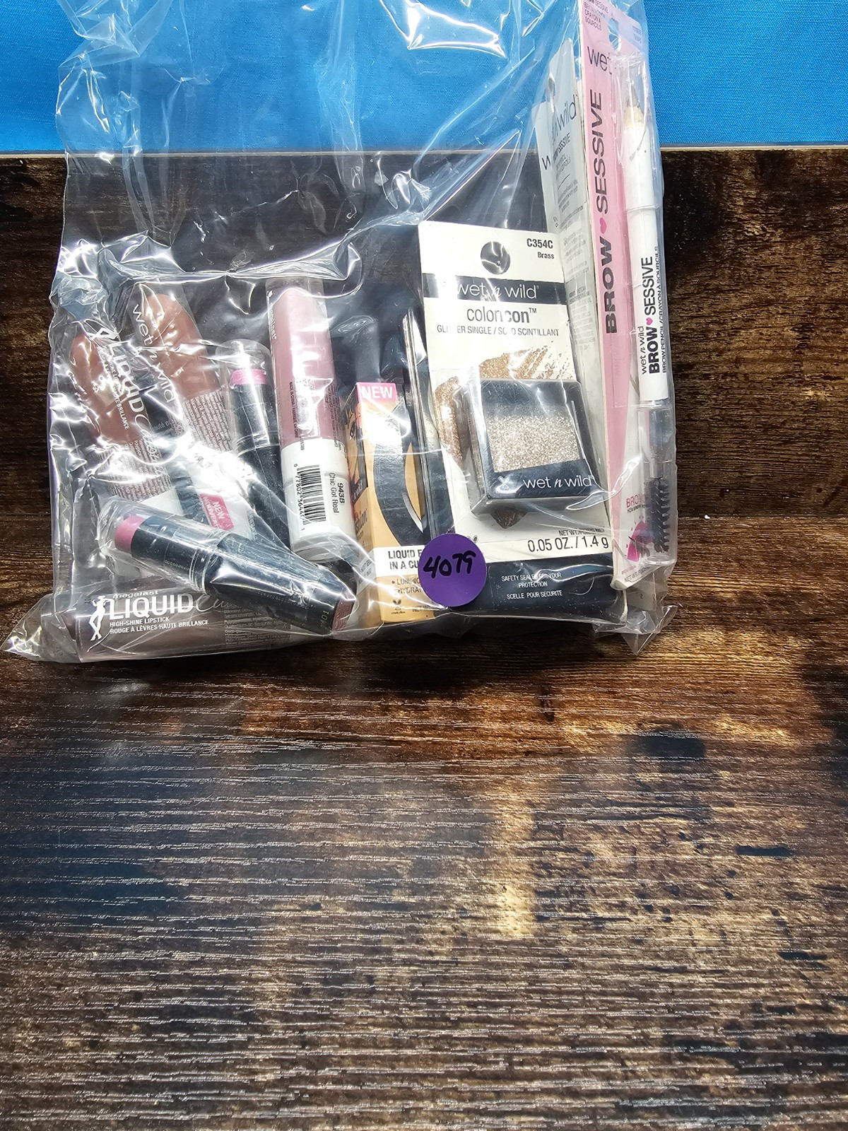 Wet N Wild Make-up Lot 18 Items Lipstick, Pressed Powder Brow Pencil See Pics