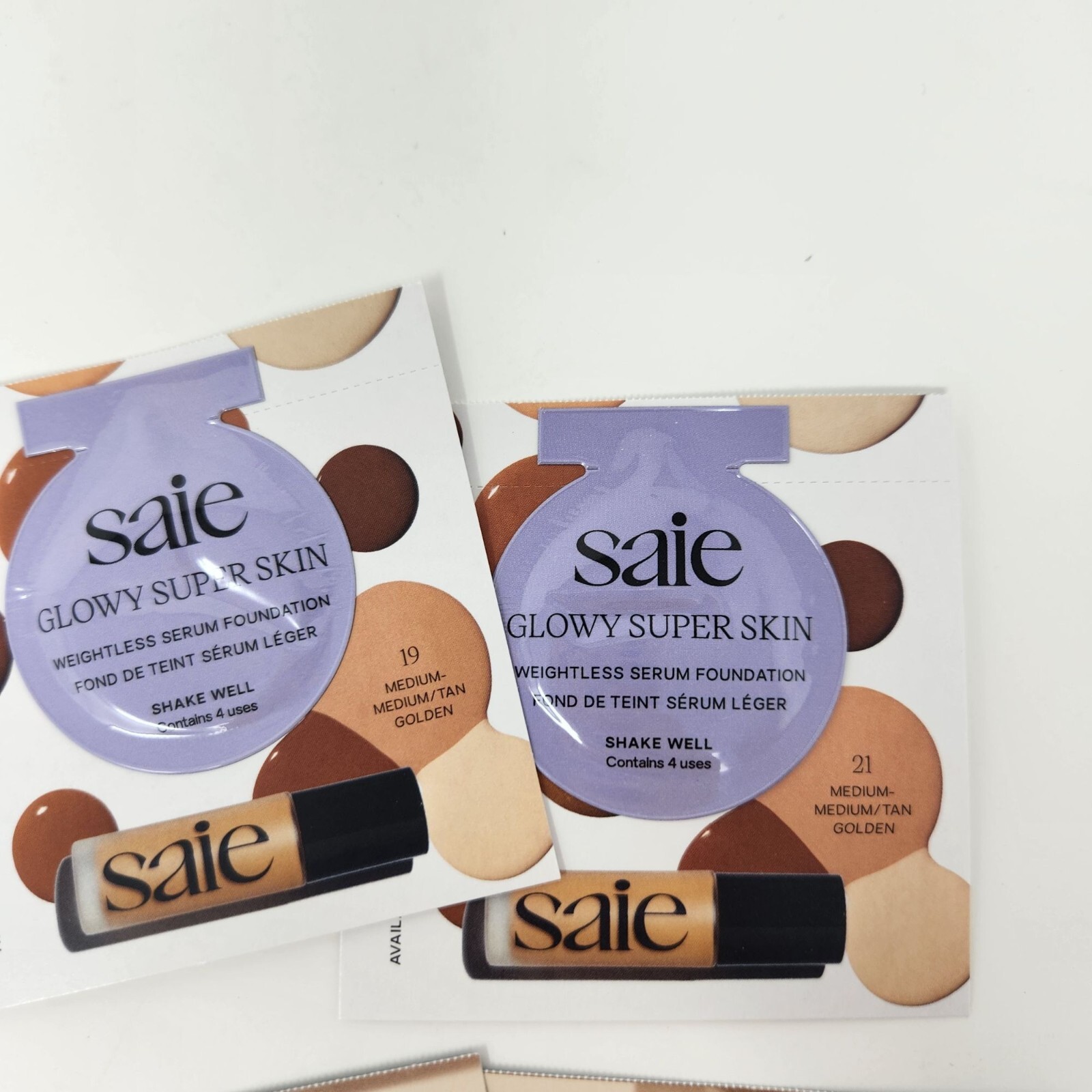 Sephora Samples Lot Makeup Sponge Deluxe Sample & Assorted Foundation Samples #D