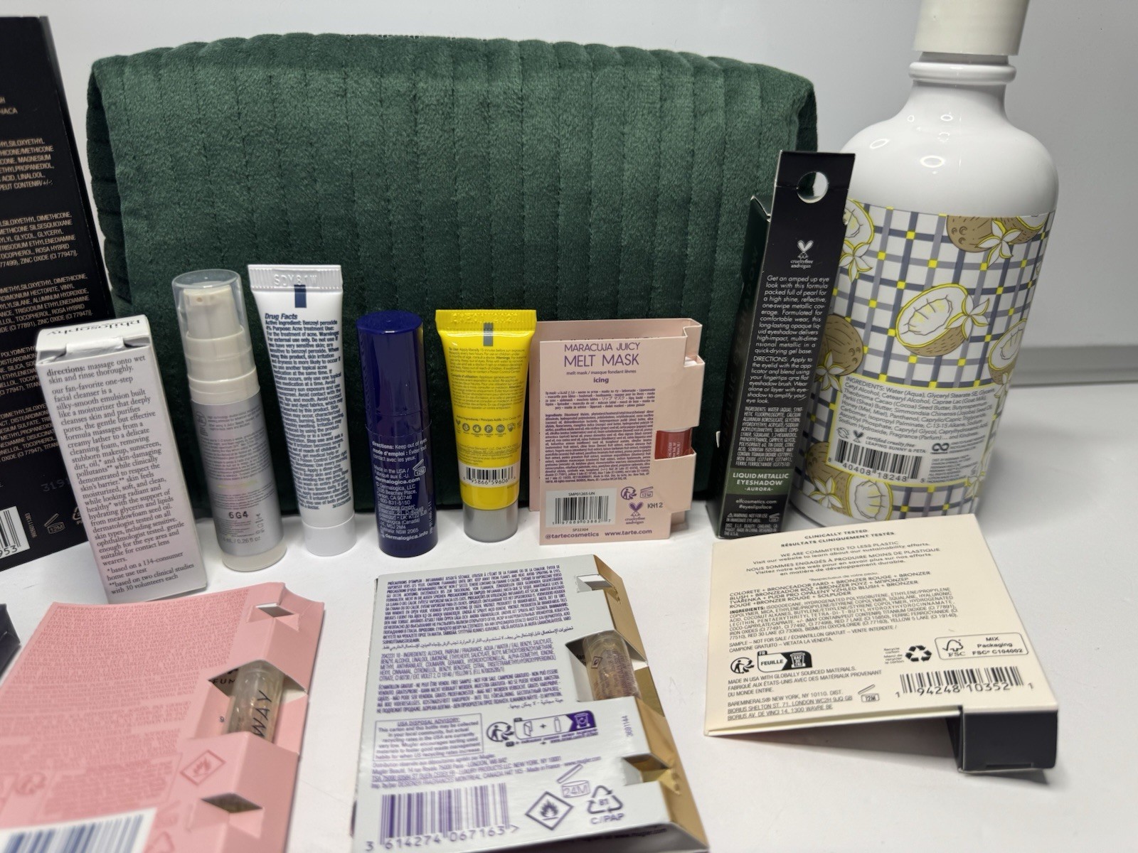 Luxury Beauty Bundle Skincare Makeup 15pcs Lot Beekman Tarte ELF Dermalogica