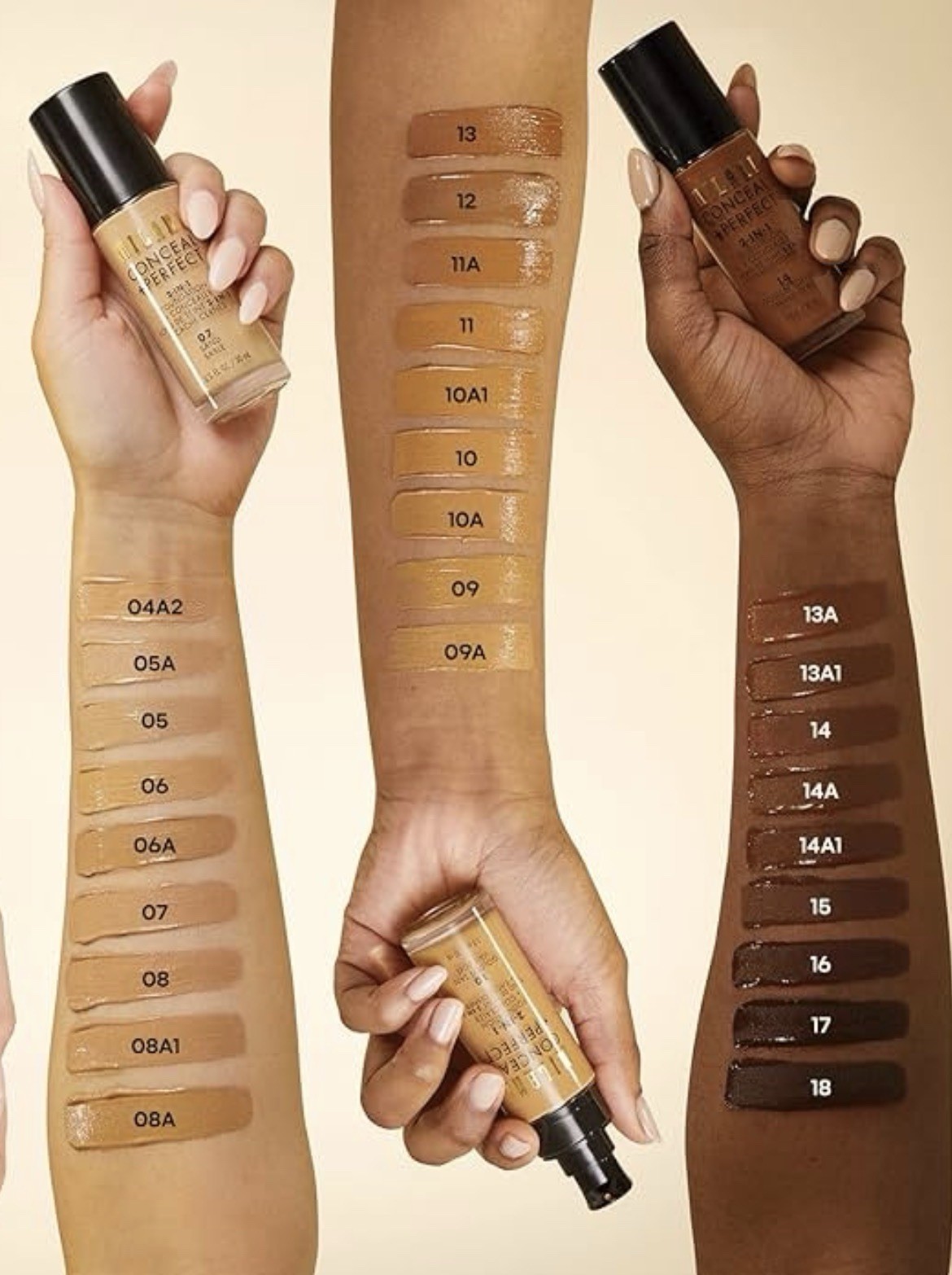 NEW Milani Makeup Bundle 3 Piece: Foundation Concealer, Eyeshadow, Lip Liner