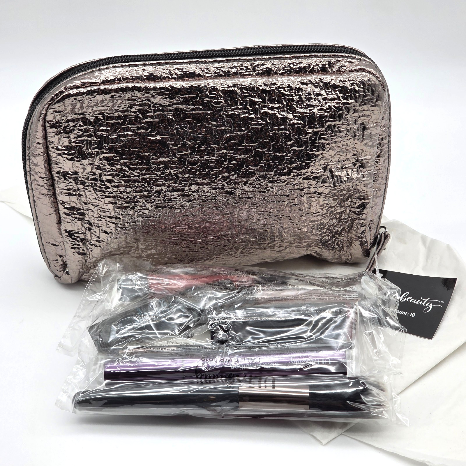 Ulta Beauty Makeup Pouch and Travel Cosmetics 9pc Set