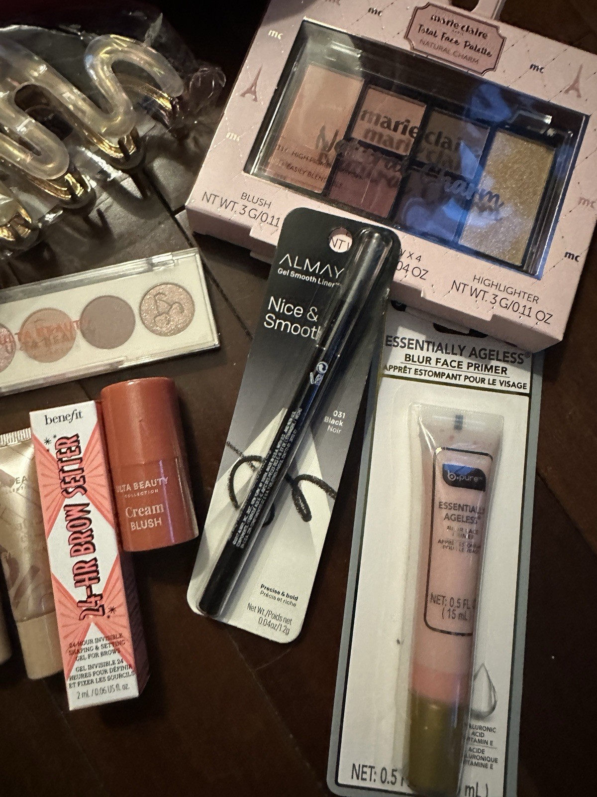 Lot of 22 makeup items – Ulta, Almay, Neutrogena, Benefit, Natasha Denona