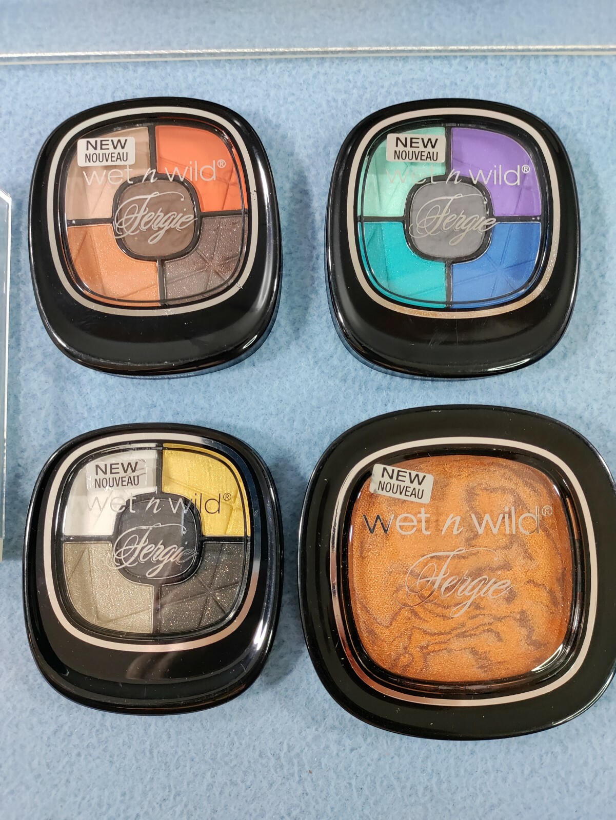 NEW LOT OF 10 MIXED WET N WILD MAKEUP FERGIE EYE SHADOW PALETTES LIPSTICK & MORE
