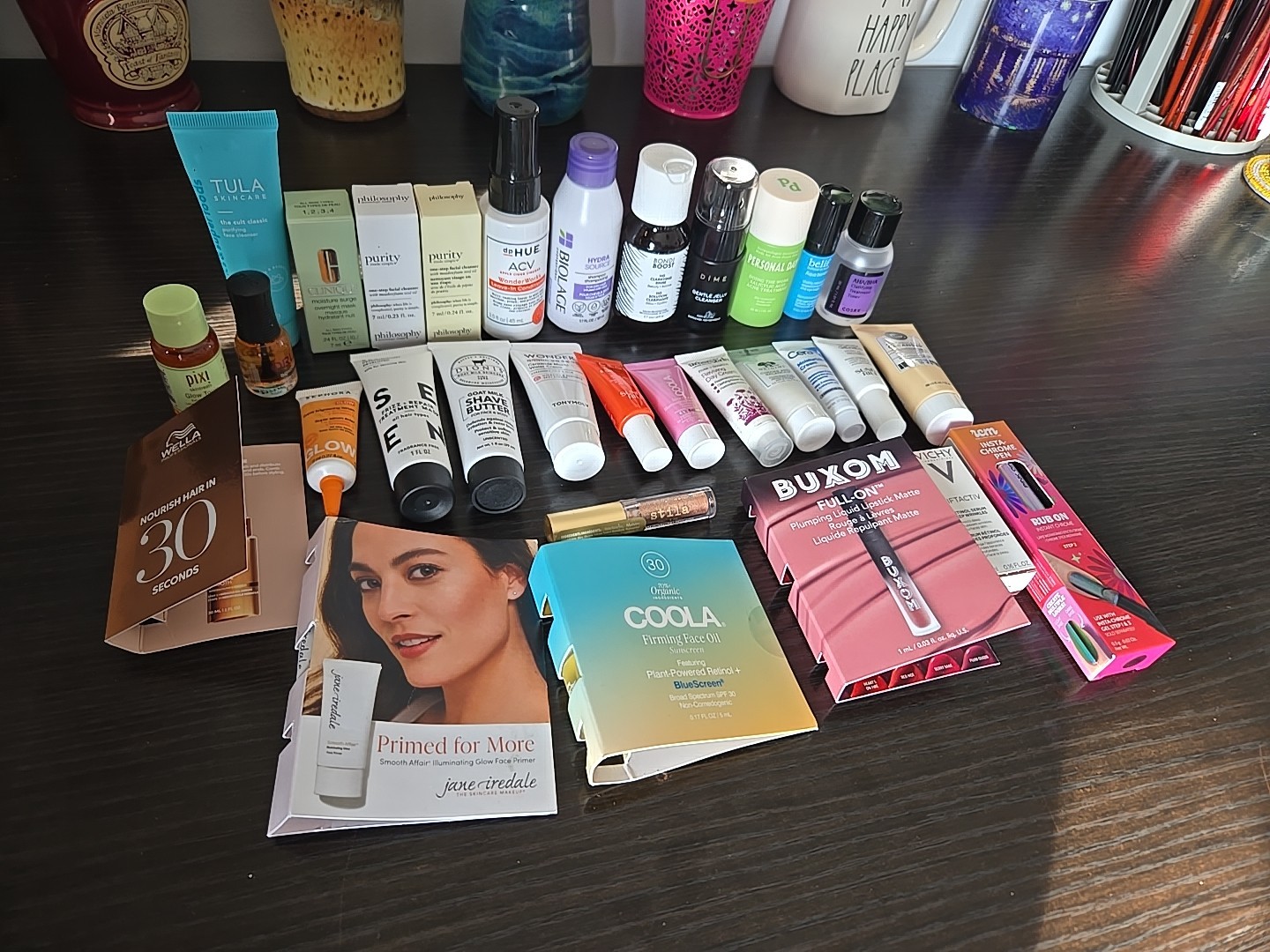 Lot of 30+ Deluxe / Travel Size Hair, Skin Care, Makeup Beauty Product Samples