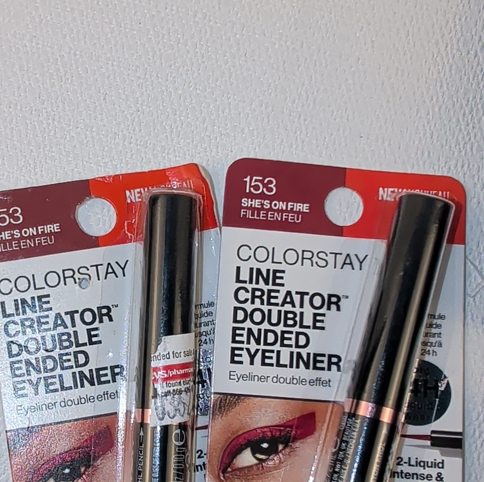 Revlon ColorStay Makeup Lot Full Size 24 HRS Foundation Eyeliner Lip Crayon