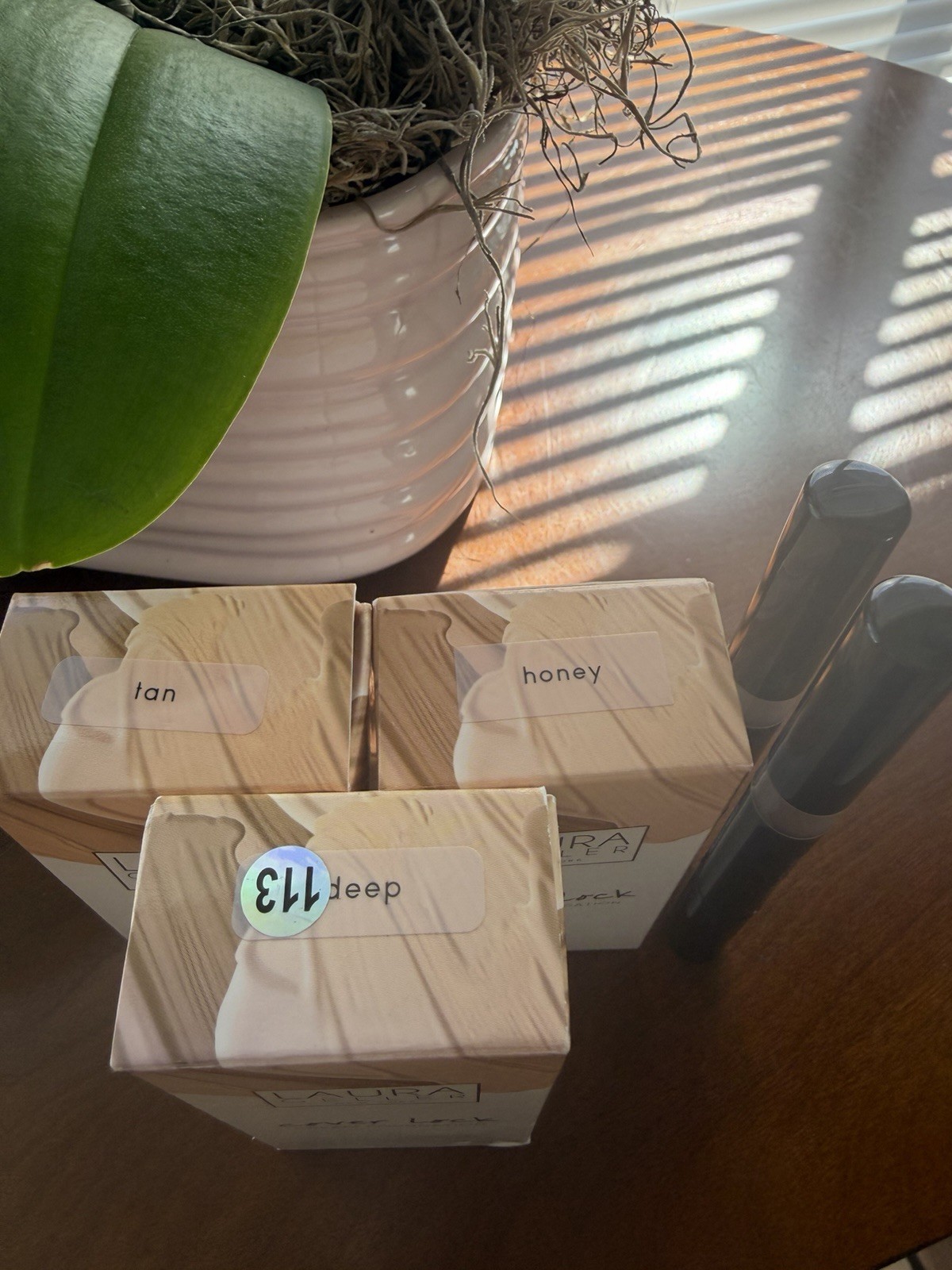 Laura Geller Cover Lock Cream Foundation Full Size Mixed Lot Tan Honey Deep