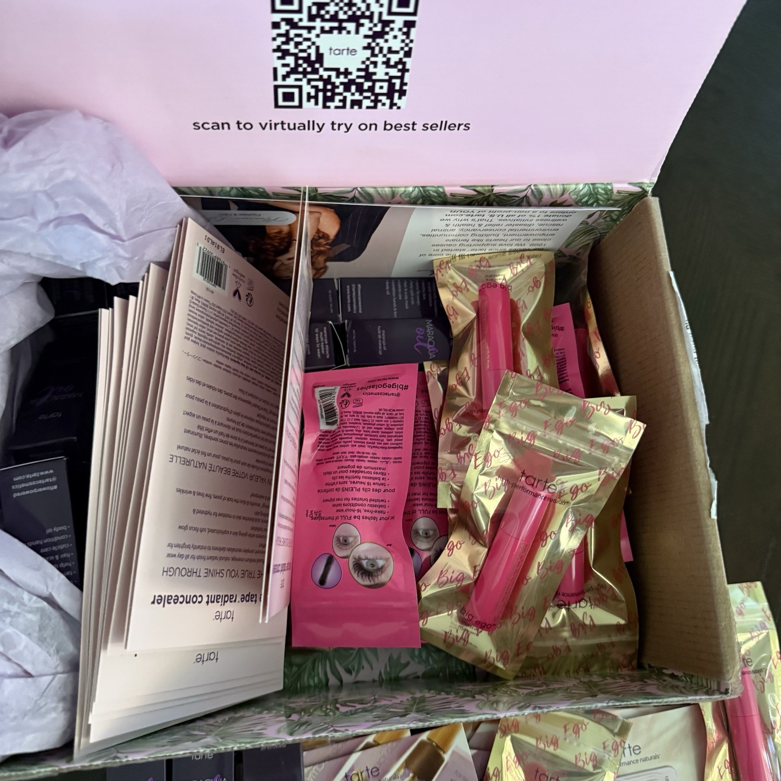 Tarte Cosmetics Makeup Sample Lot Maracuja Oil Shape Tape Mascara Travel Size