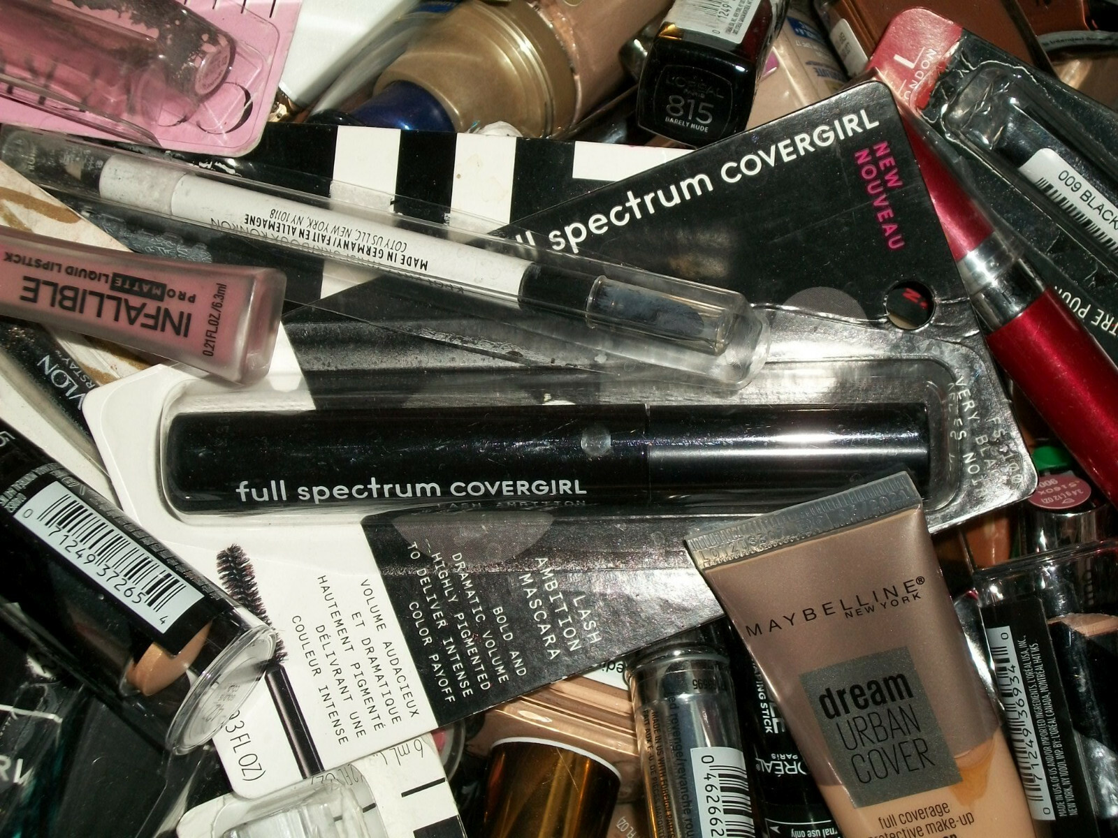 50 Piece Damaged Mixed Makeup Lot – All Shades – Fair to Deep