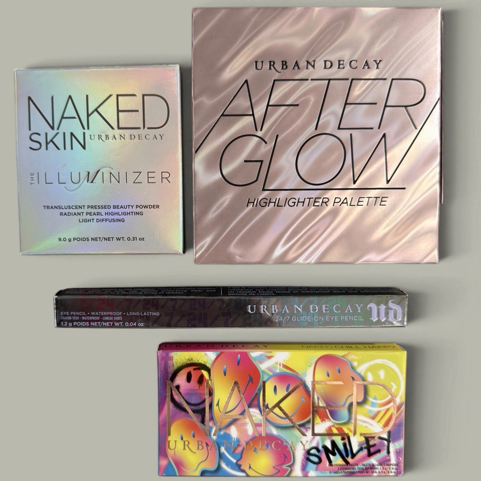 Urban Decay Full Size All Nighter Setting Spray Naked Highlighter Bronzer Lot 9
