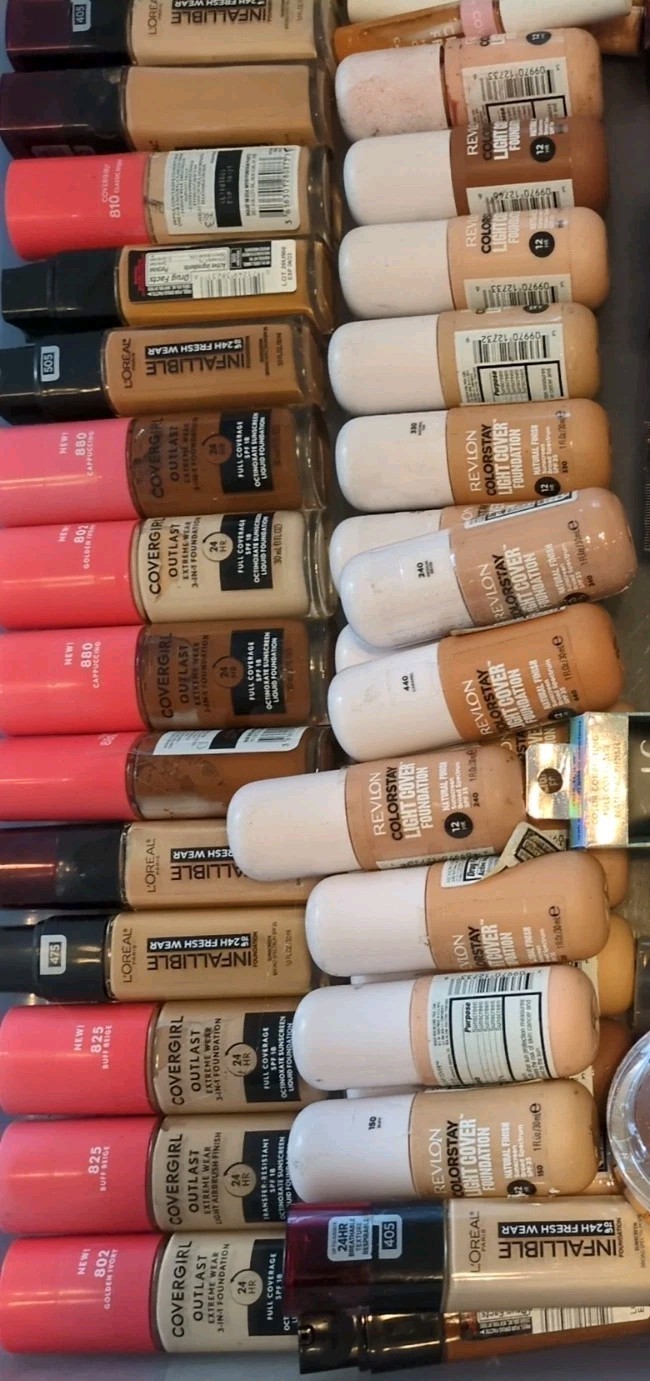 50 pc Bulk Wholesale Cosmetics Makeup Maybelline Covergirl Concealer Foundation