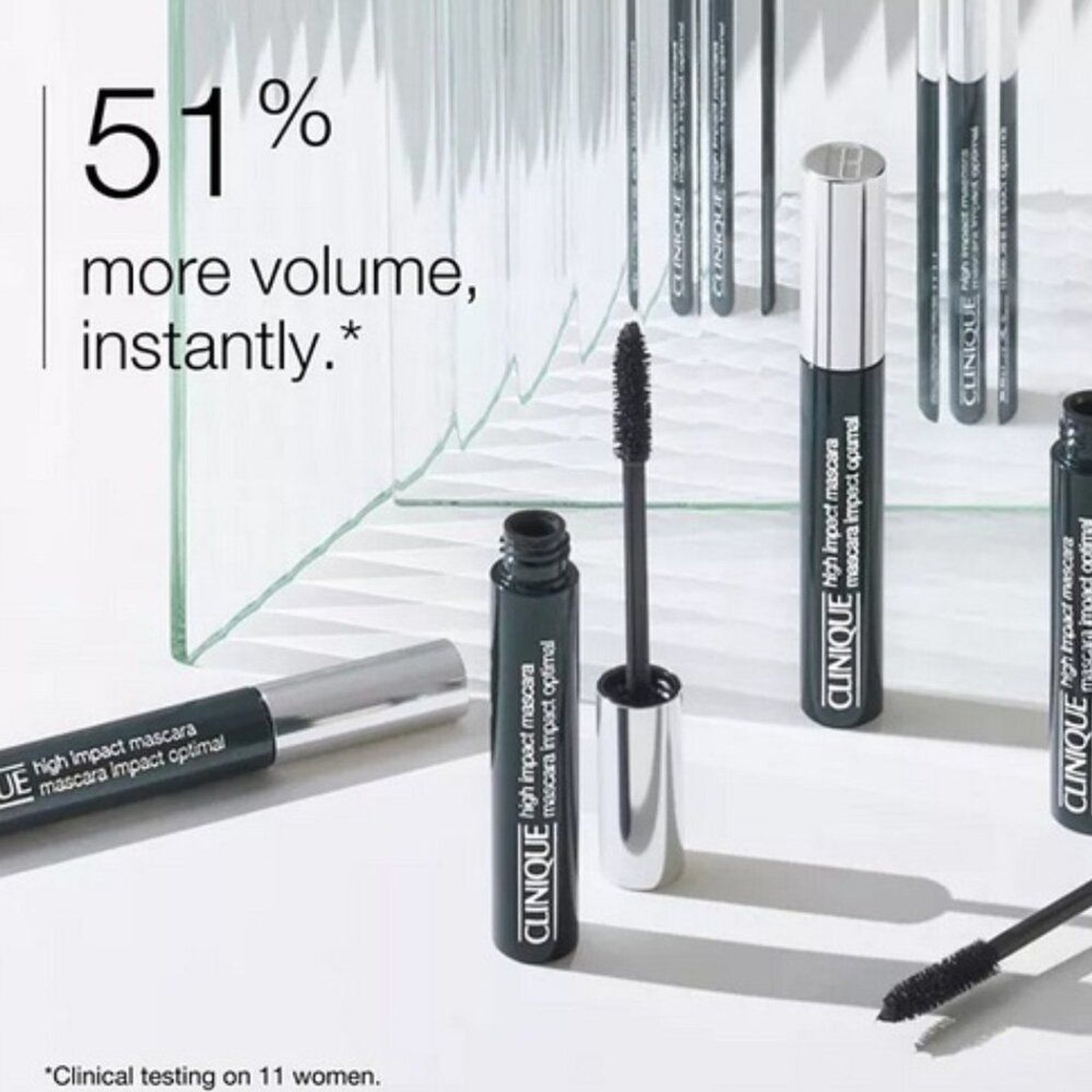CLINIQUE 2pc LOT Quickliner Eyeliner (INTENSE BLACK) High Impact Mascara (BLACK)