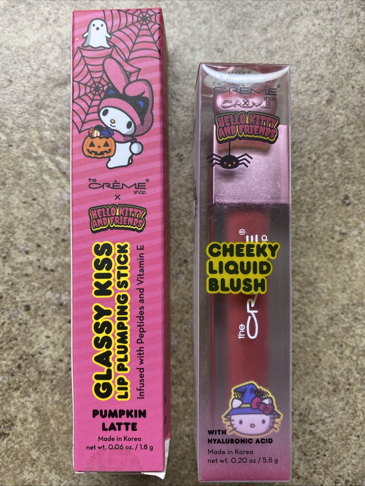LOT of Hello Kitty Crème Shop Makeup Eyeshadow, Nails, Blush, Lip Gloss, Plump