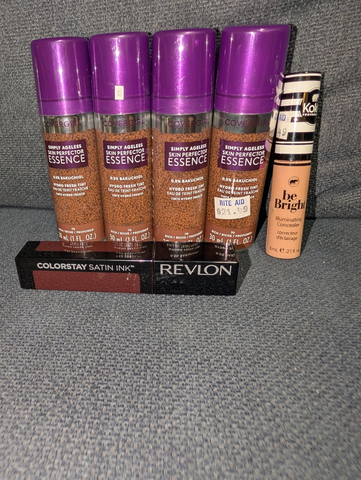 HUGE LOT OF 38 MAKE UP BRAND NEW ALMAY COVER GIRL REVLON L’OREAL HYULARONIC MIX