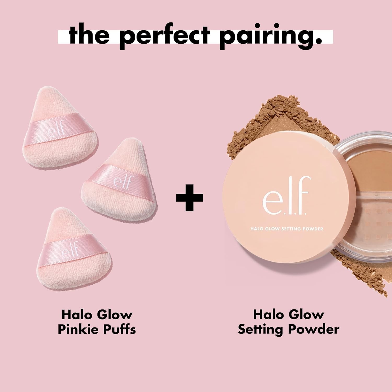 Reusable Makeup Powder Puffs – Halo Glow Pinkie Puffs for Gentle Application