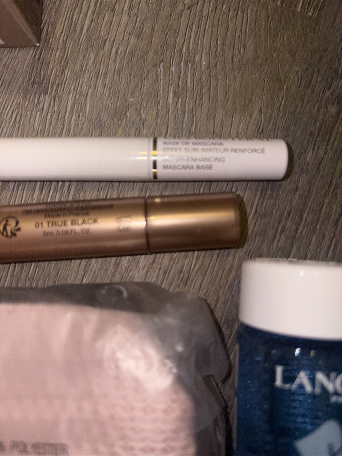 Lancôme Beauty Lot Absolue Soft Cream 15ml+Eye Cream+Blush Subtil+Bi-Facil+Pouch