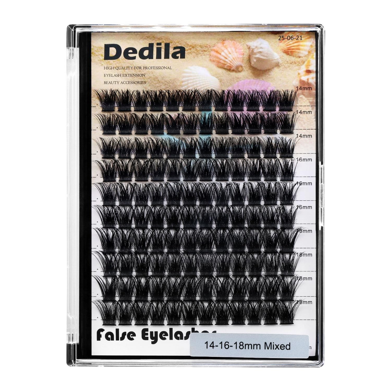 120 Pcs Handmade D Curl Makeup Clusters Eye lashes Extensions Mixed 10-12-14-…