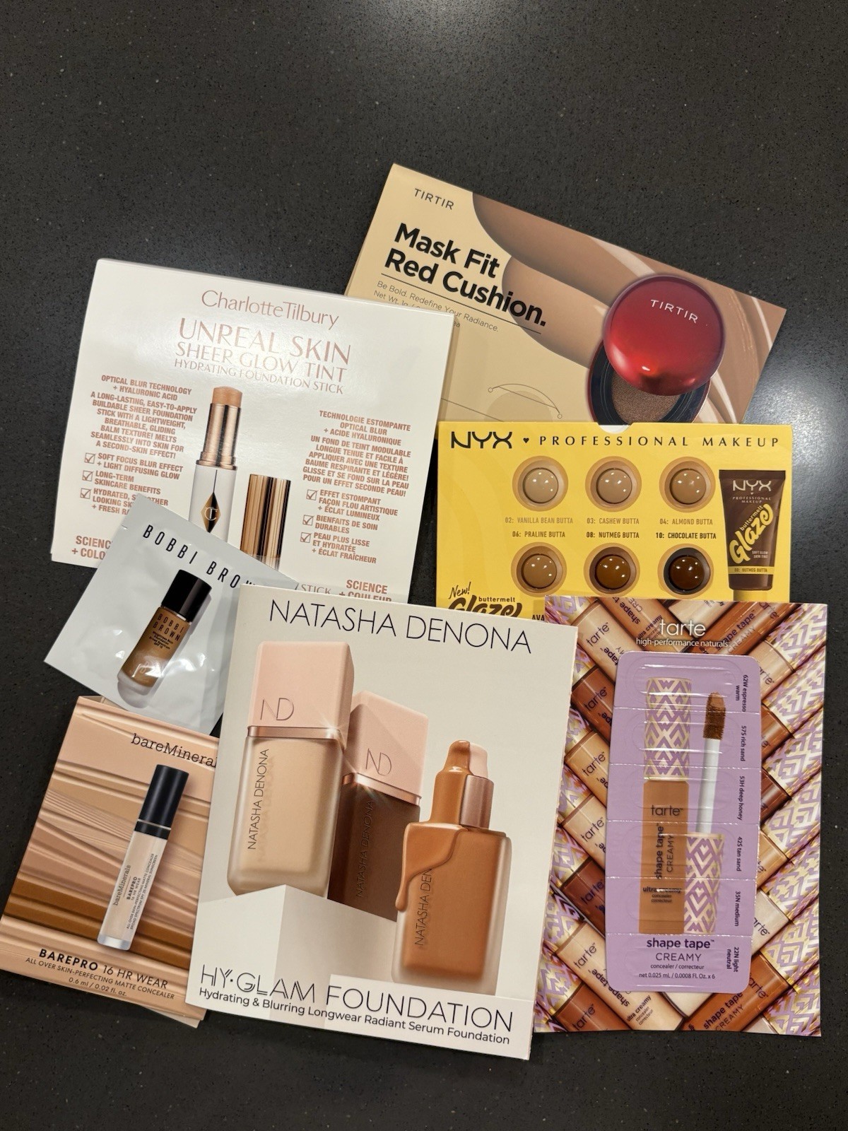 (7-Piece) Ulta High End Beauty FOUNDATION & CONCEALER Mixed Test Size New