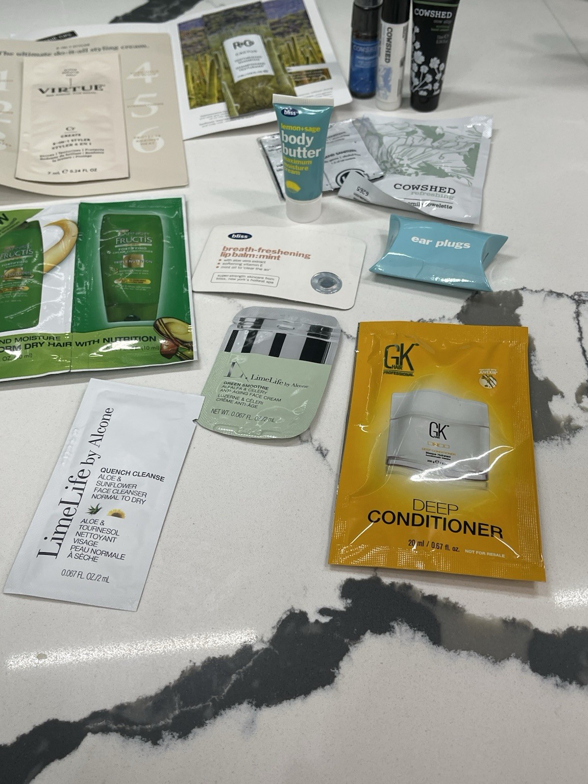 Mixed Lot Travel & Sample Size Cosmetic Skincare Makeup Hair Samples 22pc