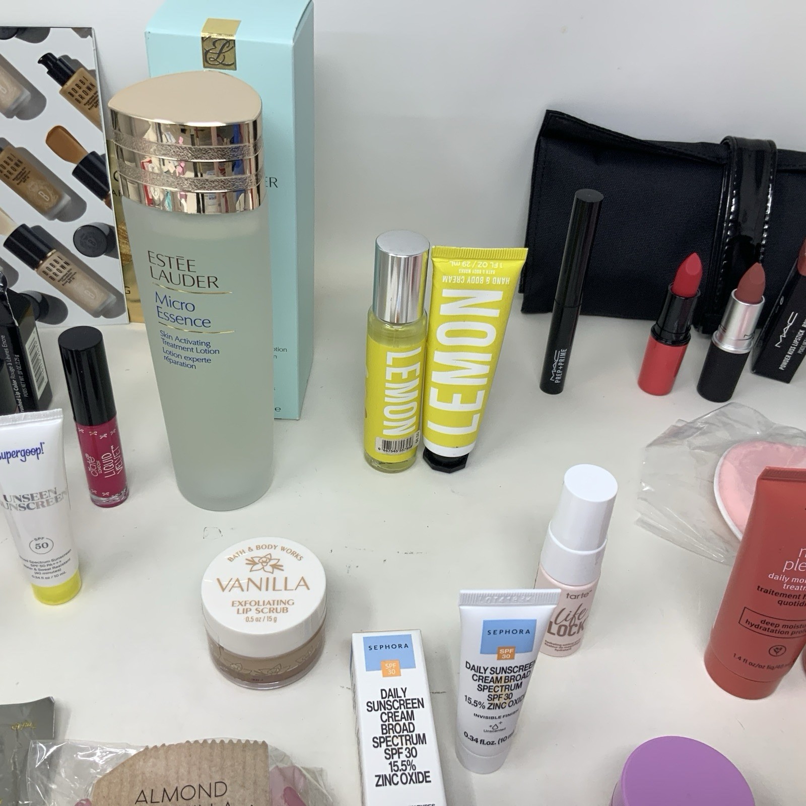Huge Lot Of 48 Pieces M.A.C & Bobbi Brown Full, Travel & Sample Size