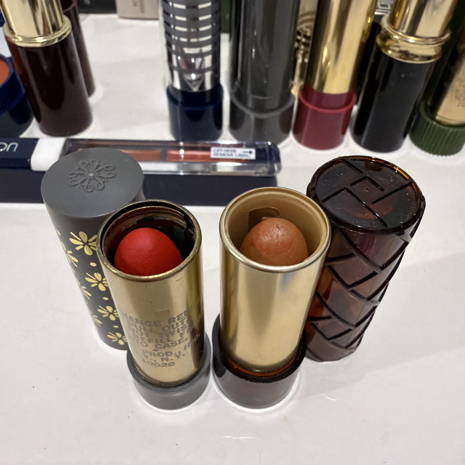 Vintage Avon Lipstick Lot – 17 Discontinued most boxed unused pencil & sharpener