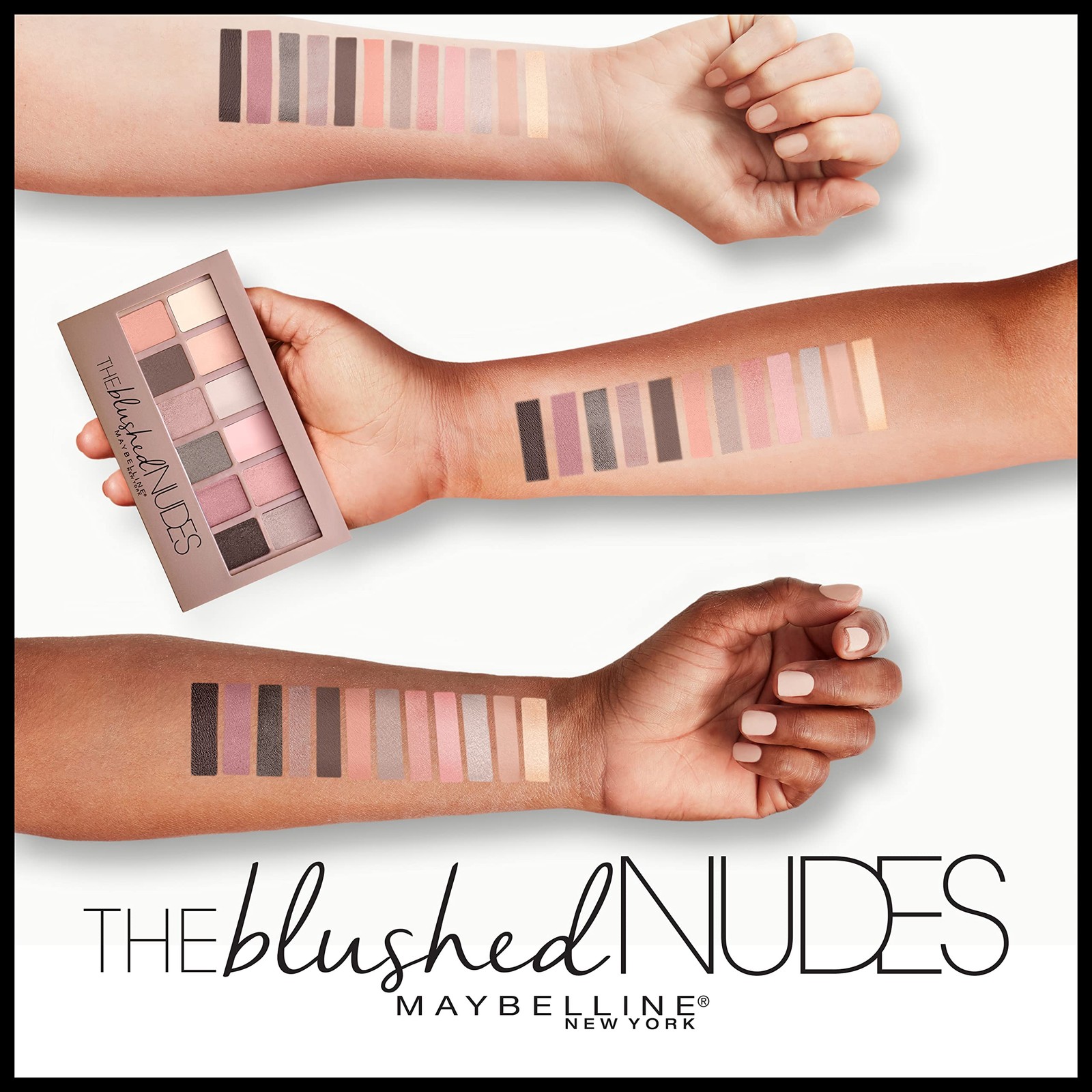 Maybelline The Blushed Nudes Eyeshadow 0.34 Ounce (Pack of 1), BLUSHED NUDES