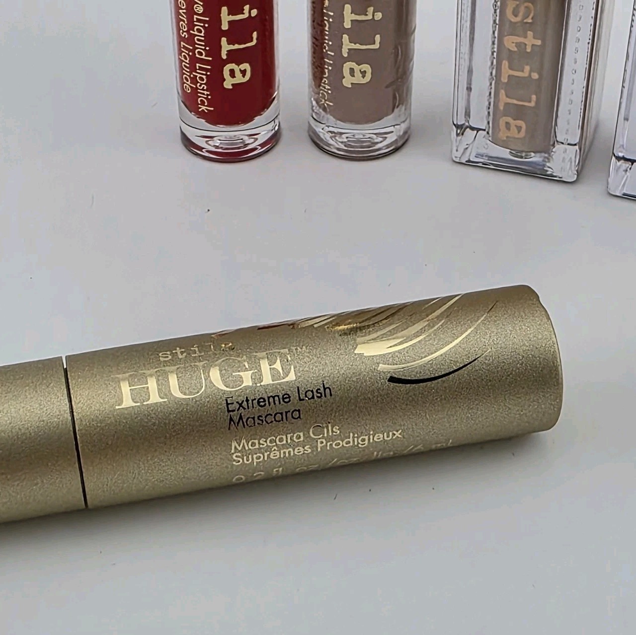 Stila Cosmetics Mini Bundle Lot Eyeshadow Starlight Kitten Karma, Lip & Mascara