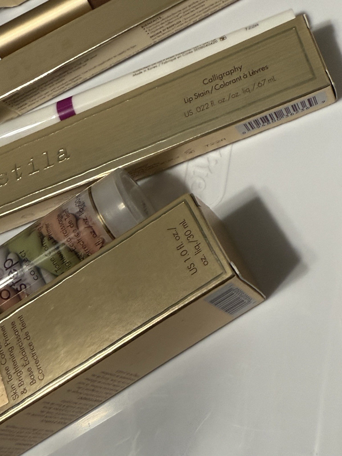 Stila Makeup Bundle Lot Lippies & One Step Correct