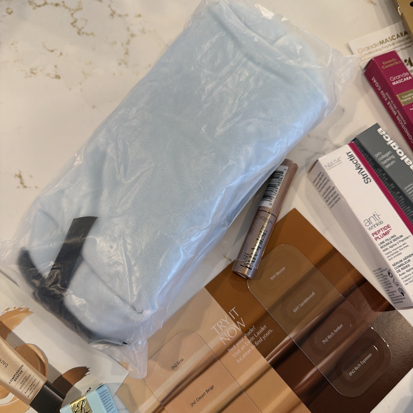 Huge 25+ Beauty Makeup Mascara Skincare Lot Sample & Deluxe Sz Ulta Sephora Bag