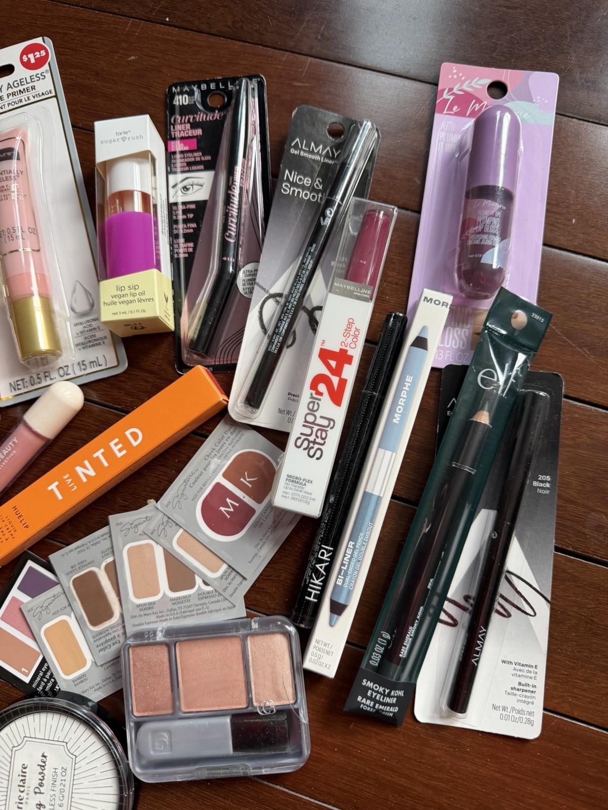 NIB huge lot of 34 Makeup Items – Morphe, Ulta, NYX, Tarte, Almay, Milani, elf