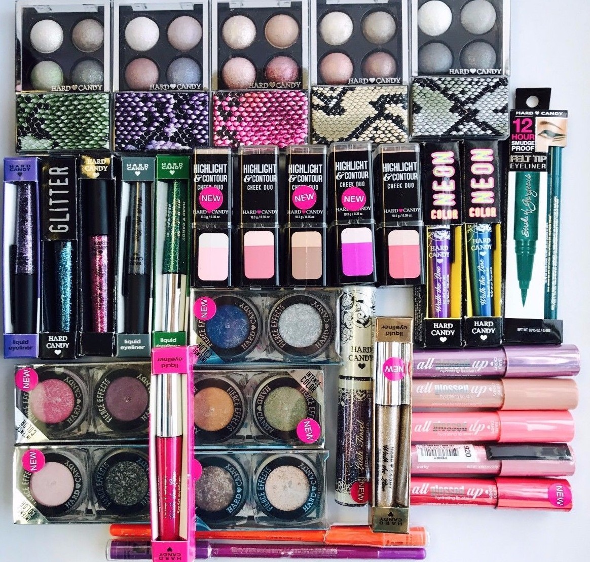 10 pc Hard Candy Makeup Lot Eyes! Lips! Nails! Face! NEW ARRIVALS !