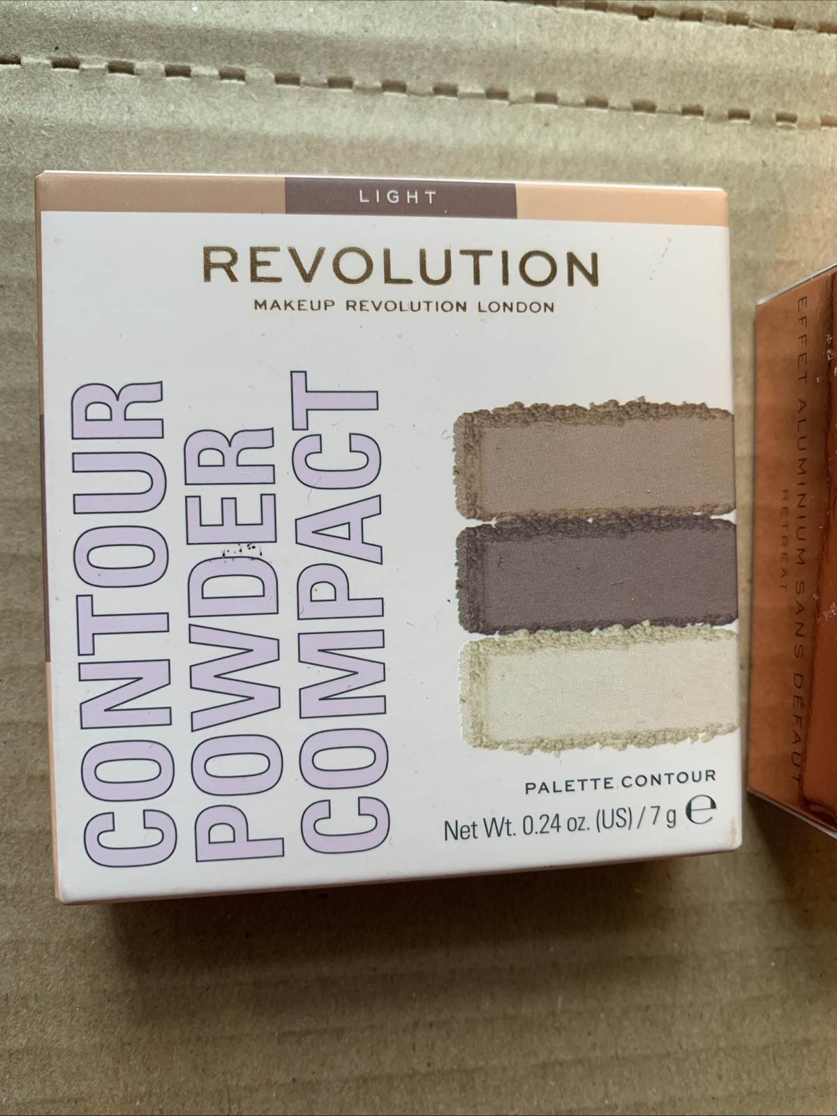 Lot Of 2 REVOLUTION Make Up Items CONTOUR POWDER COMPACT & FLAWLESS EYE FOILS