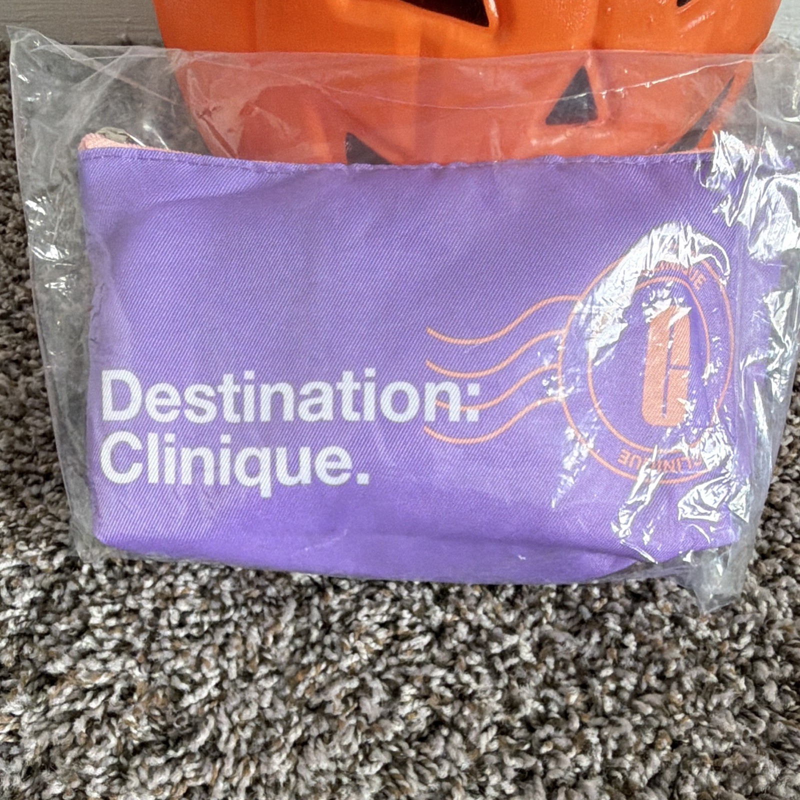 Clinique Destination: Clinique Purple Makeup Bag w/ Sample Size Mixed Lot
