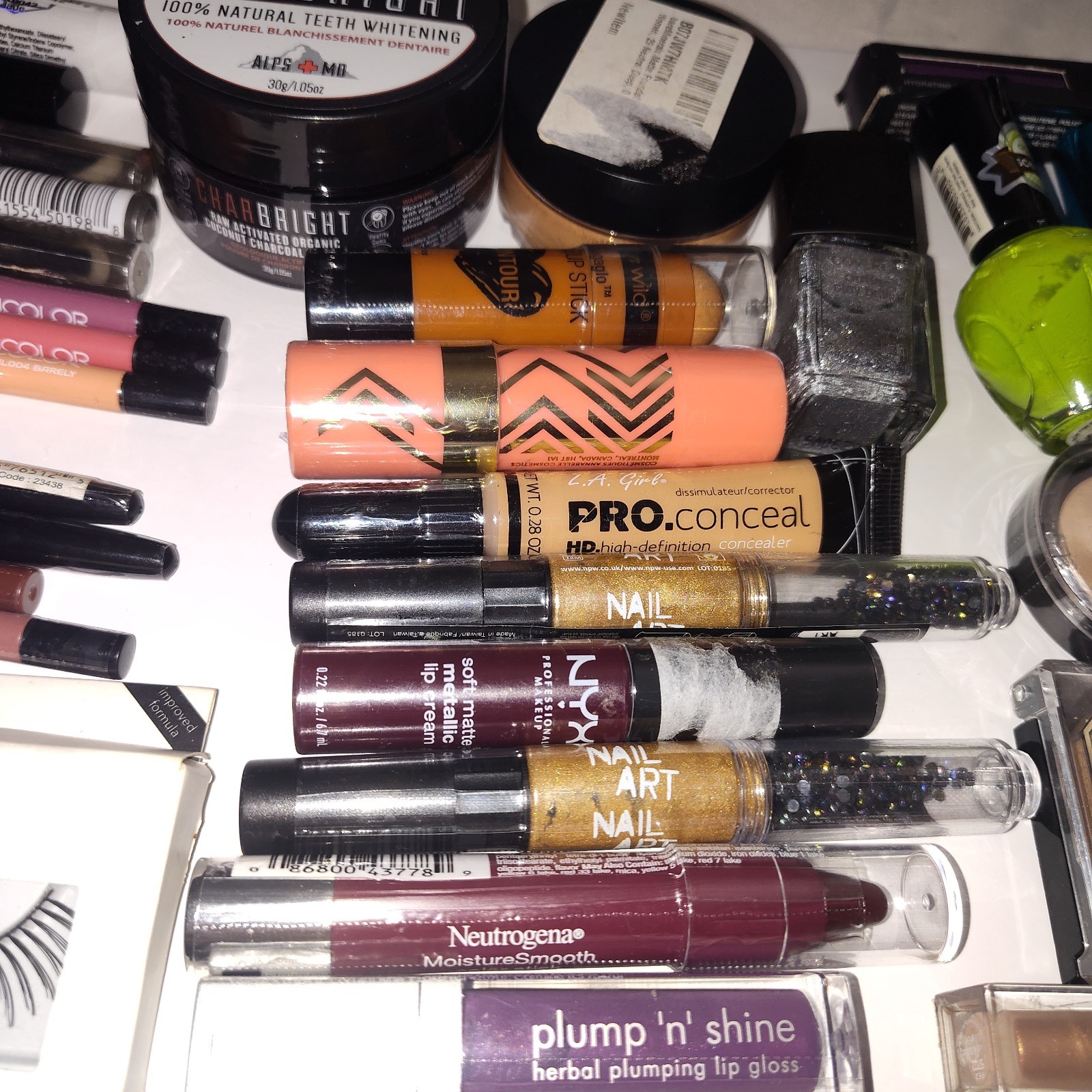 40 Piece Make Up Cosmetic Lot Assorted Brands Products and Colors