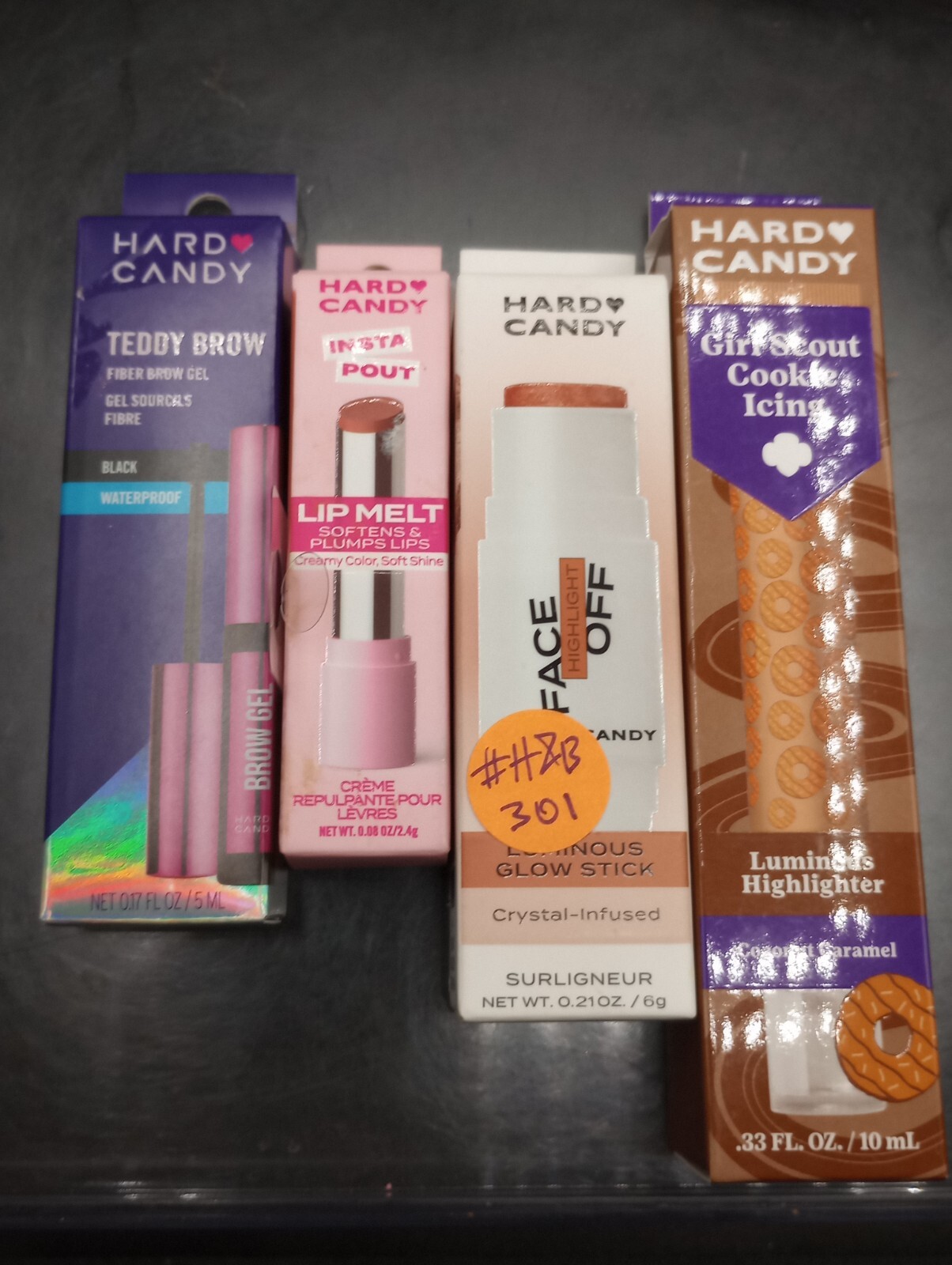(LOT OF 4) Hard Candy Assorted – Face / Lash Primer / Lip Gloss – #H&B 300