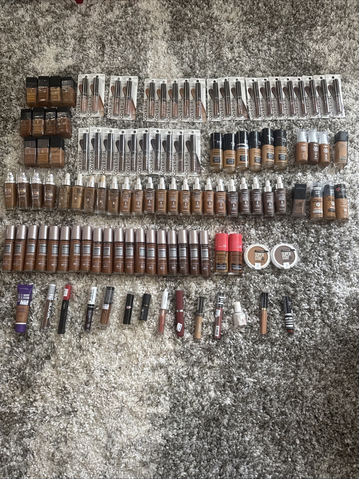 115 Piece Mixed Makeup Covergirl Black Radiance L’Oreal Maybelline ALL NEW