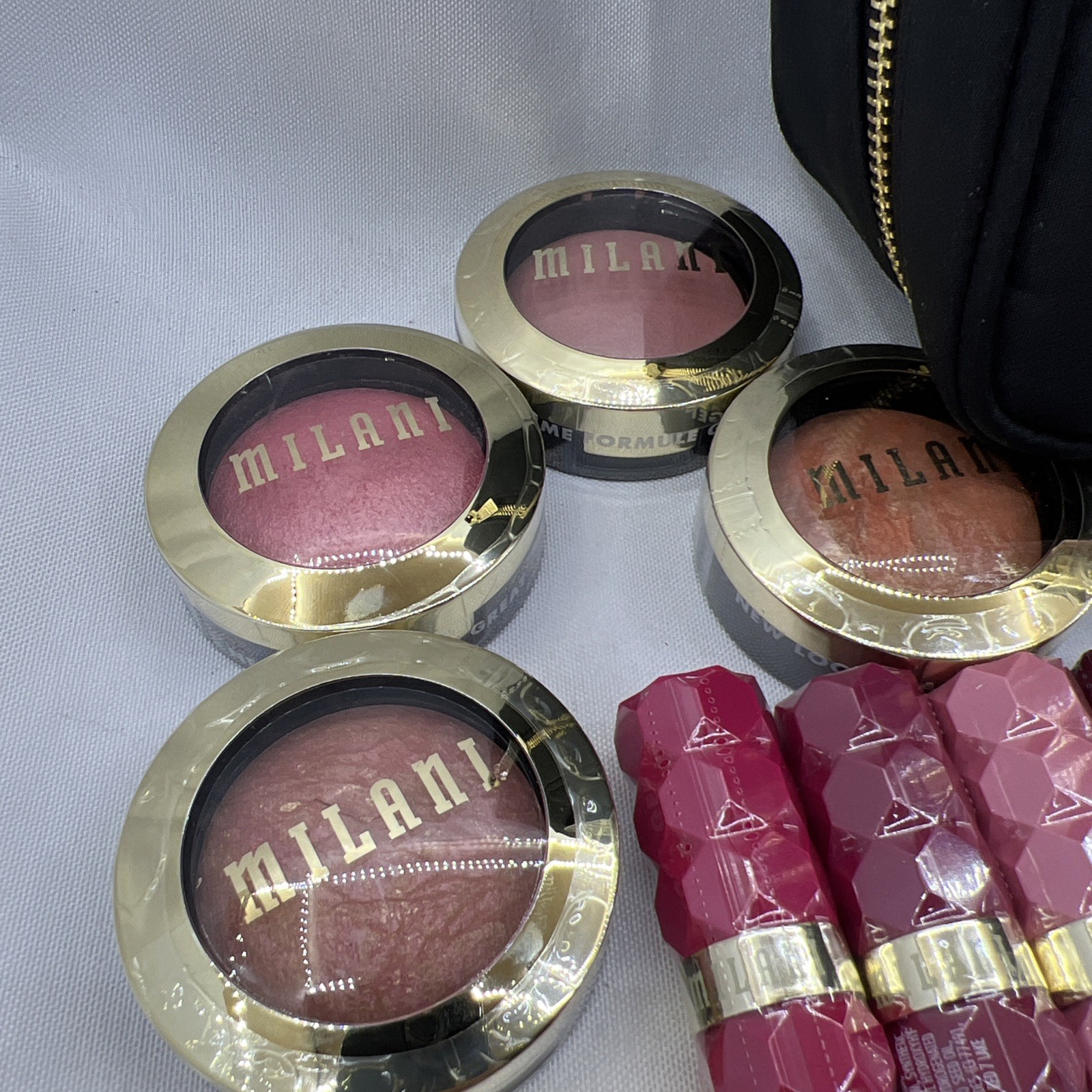 Huge Lot of Milani Cosmetics – 42 Total Pieces Plus Cosmetics Travel Bag $400+