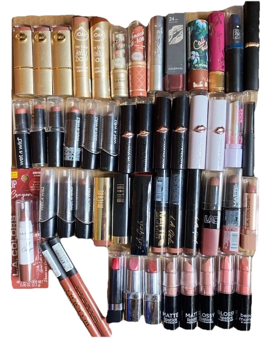 NEW 50pc Lipstick Lot (Nudes/Browns/Pinks) JOAH, Milani, Ulta, L’Oréal & More